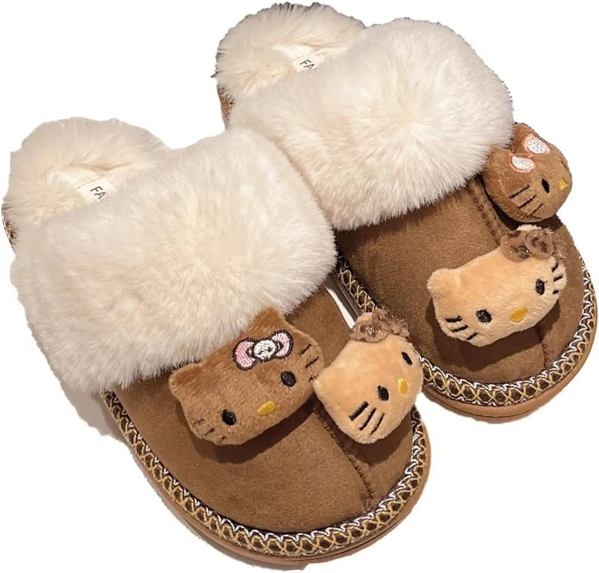 Fuzzy Slippers Women Cute Fluffy House Shoes Warm Cozy Birthday Valentine'S Day Gift,38-39