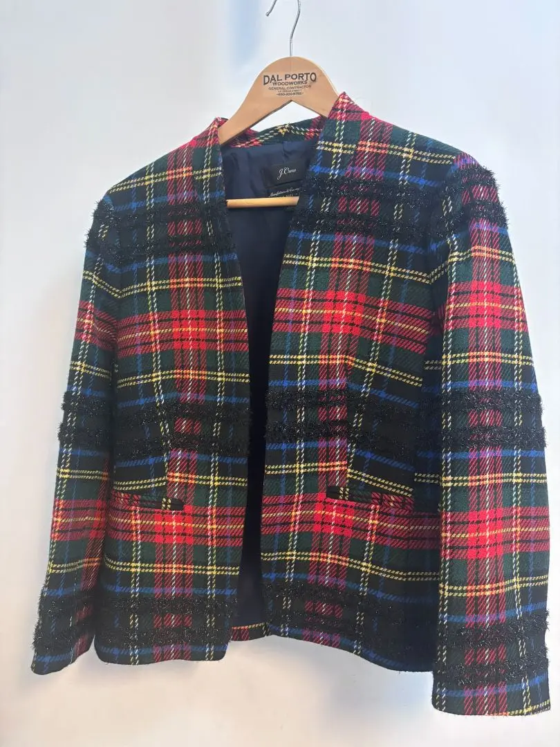 J.Crew Red Tartan Blazer
