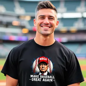 Make Baseball Great Again MBGA T-Shirt - Everything Baseball Sports Gift - Adult S-5X Short Sleeve Tee Shirt