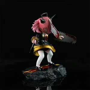 Girl Using Chainsaw Doll, PVC Collectible Figure, Anime Hand Model, Home Decor, Perfect Gift for Anime Fans, Halloween Christmas Birthday