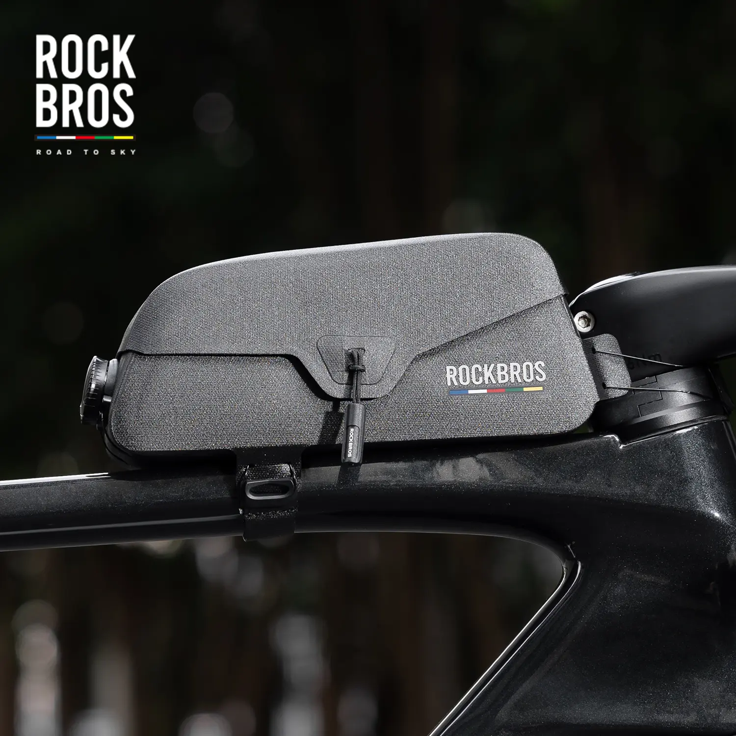 ROS Road To Sky 100%Waterproof Magnetic Bike Top Tube Frame Bag 0.6L/0.9L