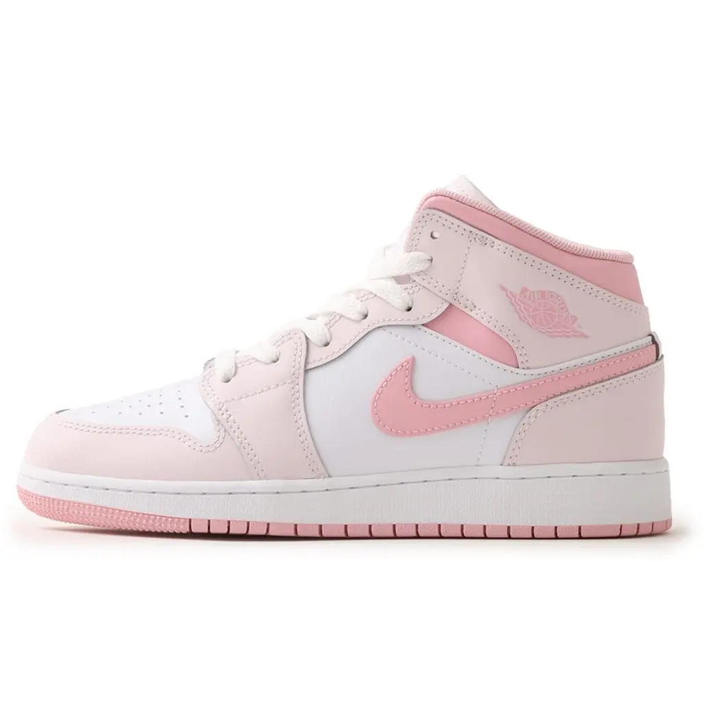 Nike Air Jordan 1 Mid Pearl Pink White DQ8423-600 GS & Women's Fashion Sneaker New Nike Air Jordan 1 Mid Pearl Pink White DQ8423-600 GS & Women's Fashion Sneaker New