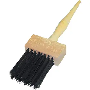 11-182 Filing Duster Brush, Steel Wire Bristles 3" Wide Wood Block, Fluted Block Joint Cleaning Brush