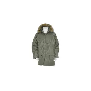 212 MAIN GI Style N-3B Oversize Knit Nylon Long Sleeve Parka Jackets