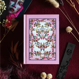 Cynessia "CHAPTER TWO" Luxury Notebook Set with Wood Laser-cut Bookmark 480 Lined Pages Embossed Cover Design A6 Size Pocket Writing Journal