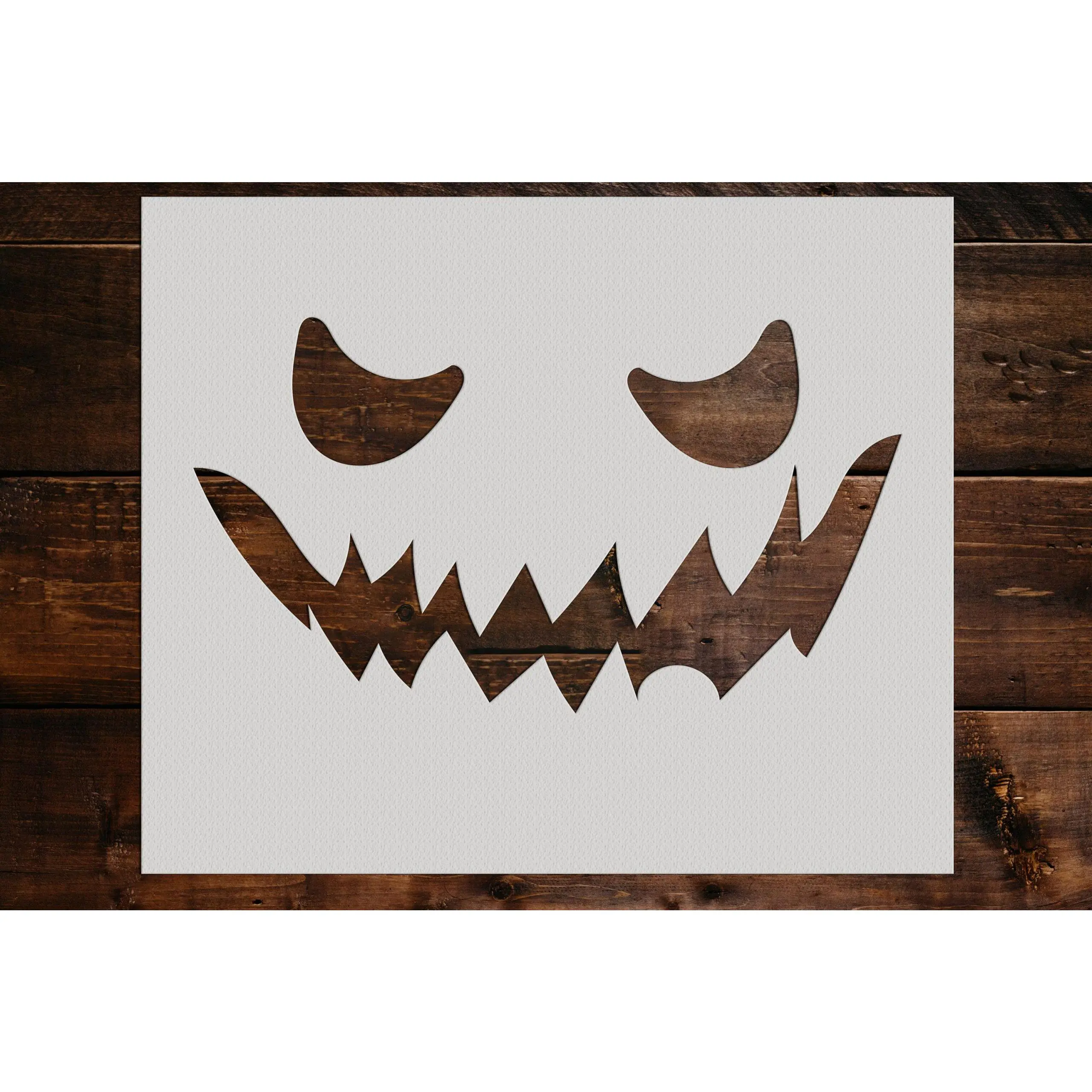 Pumpkin Face Stencil - Art and Wall Stencil