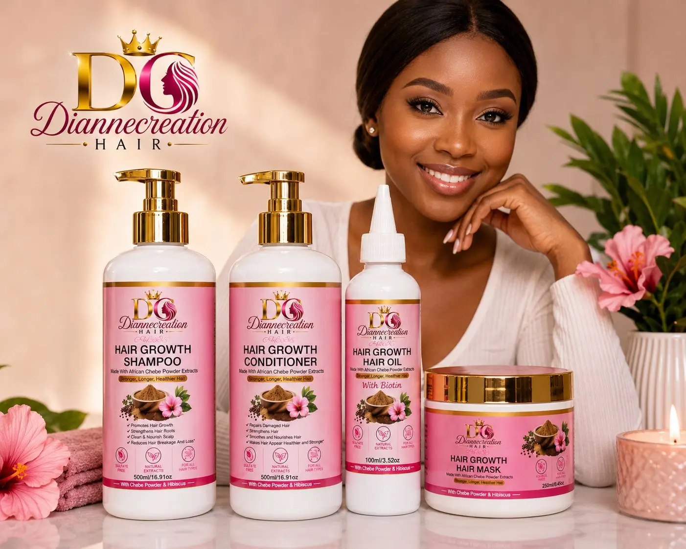 Beauty Care Gift Set – 4-Piece Personal Care Collection with Shampoo, Conditioner, Hair Oil & Mask