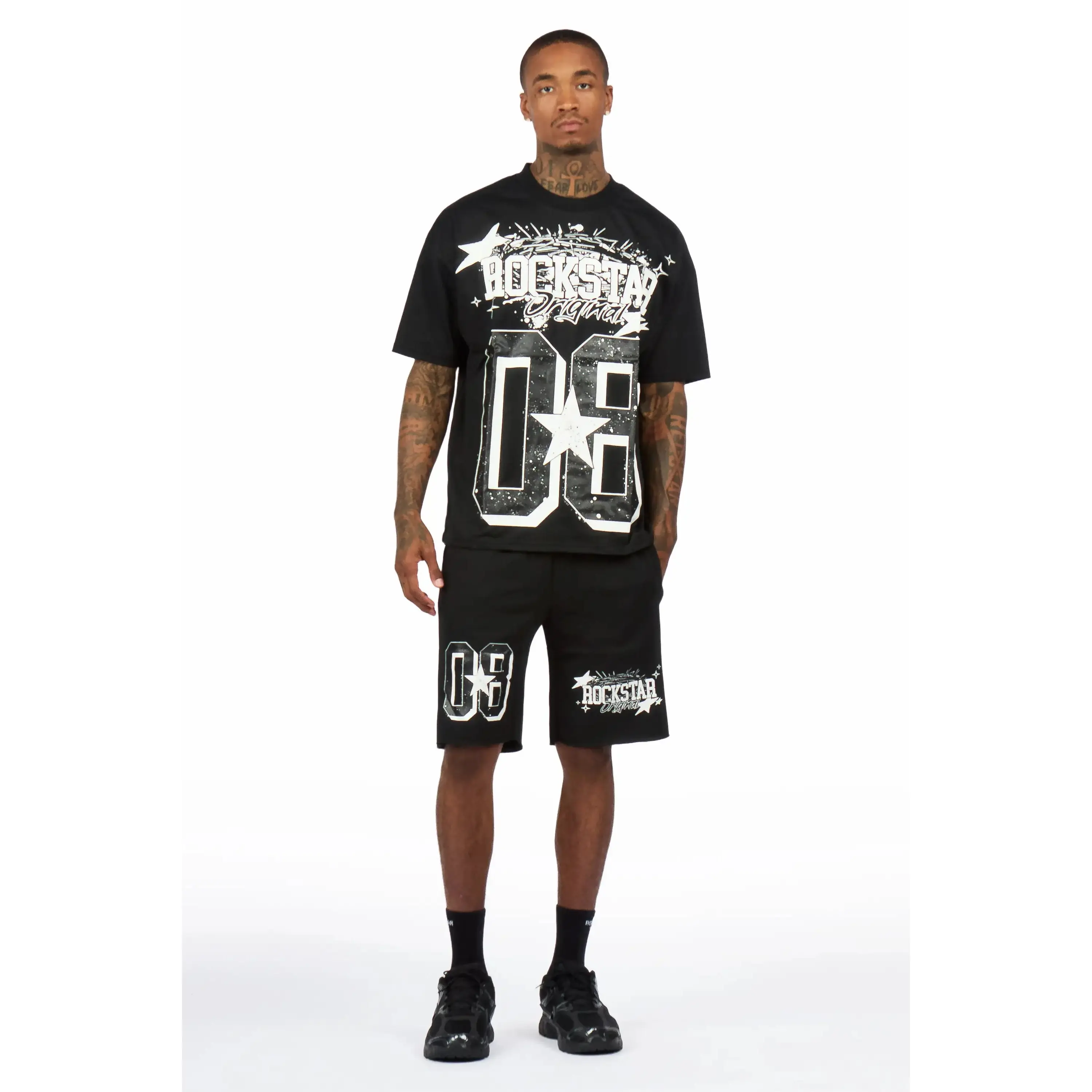 Allstar Black/White T-Shirt Short Set