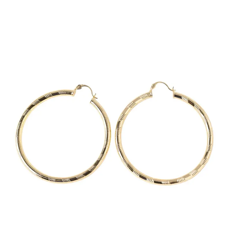 Gold Hoop Earrings 4mm – Lightweight Elegant & Everyday Style 30mm 40mm 50mm Perfect for Daily Wear, Casual, Everyday Wear