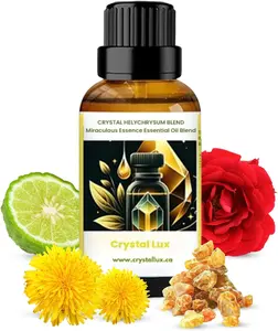 Crystal Helichrysum Essential Oil Blend for Diffuser, Aromatherapy, Home Fragrance, Relaxing Scent, Premium Oil, 30ml