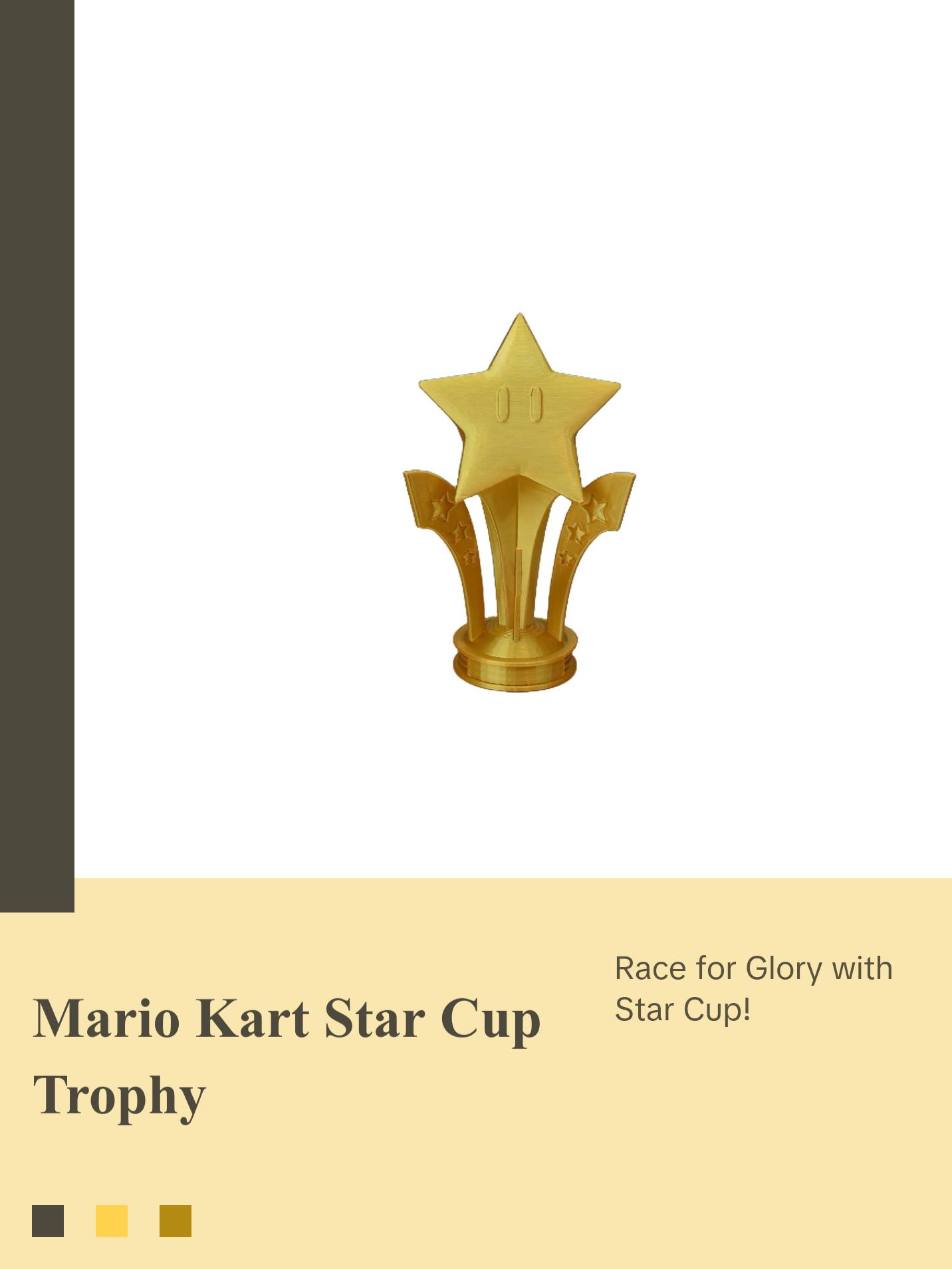Mario Kart Star Cup Trophy - The Perfect Trophy Award for Any Mario/Nintendo Fans