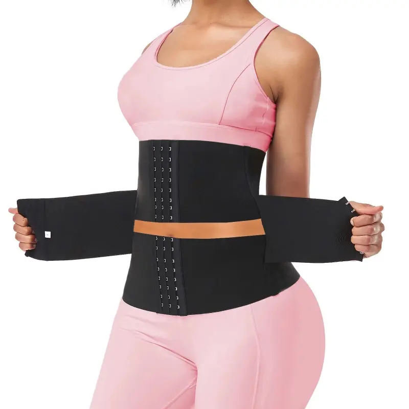 Waist Trainer for Women Corset Shapewear Tummy Control Segmented Waist Cincher Hooks Workout Girdle Hourglass Triple Wrap Waist Belt