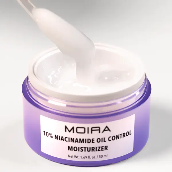 MOIRA 10% Niacinamide Oil Control Face Cream for Oily Skin - Pore Care, Lightweight Daily Moisturizer, 50g Moisture & Hydrate Support