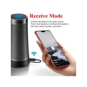 USB Bluetooth 5.0 transmitter and receiver 3-in-1 EDR adapter with 3.5mm AUX interface, suitable for TV, computer, headphones, home audio, and car HiFi audio