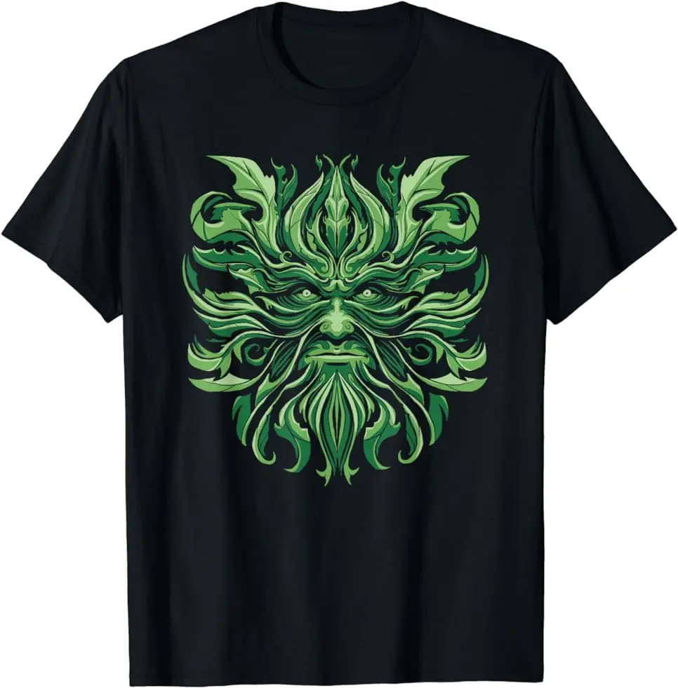 NEW LIMITED Celtic Green Mans Pagan Irish Mythologys Scottish Nature God Shirt Size S-3XL
