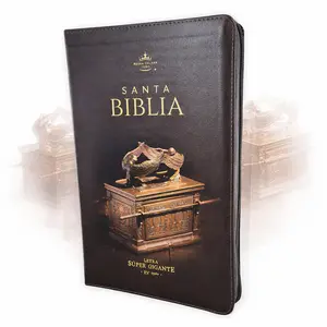 Biblia con Cierre Letra Super Gigante 19 puntos Mediana RV1960 imit piel negro con indice - Arca del Pacto