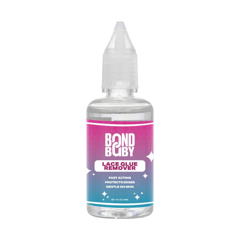 BondBaby Trio - Lace Melting Adhesive, Lace Glue Remover & Wax Stick for Haircare - Gentle Jojoba Formula - Strong Hold, Non-Greasy, Flexible Firm Grip