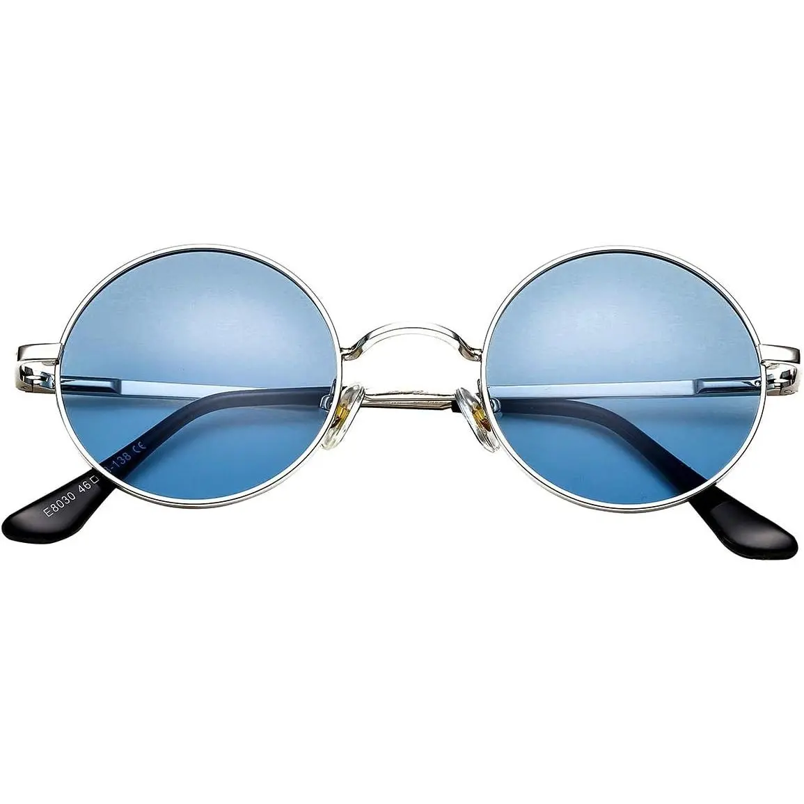 Classic Circle Glasses Retro Round Polarized Sunglasses Hippie Style Small Rounded Sun Shades