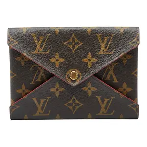 Pre-owned Louis Vuitton Canvas Small Leather Goods Pochette Kirigami Monogram Leather Pouch