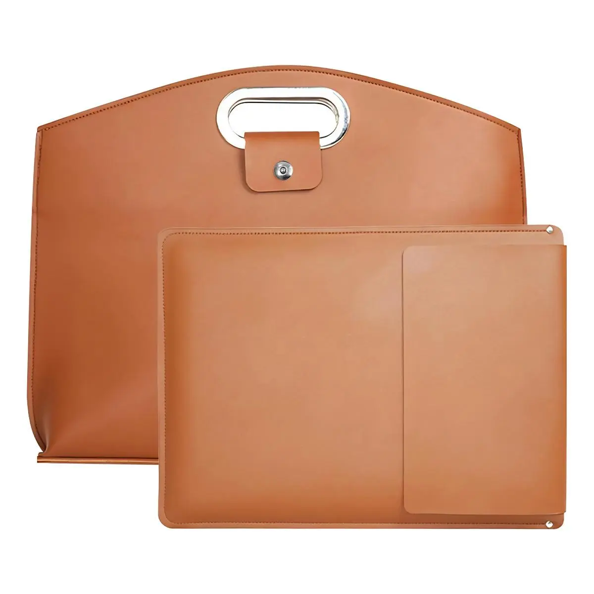 Women's 2PCS 2-in-1 Chic Business Tote Briefcase, Waterproof PU Leather, Soft Wear-Resistant, Patent Metal Handle, Buckle Fasten, Laptop Sleeve for 14-16in Devices, Fashionable Travel Bag #MothersDayGift #GiftsForHer summerwins