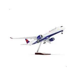 Airbus A350 Delta 1/144 model with stand