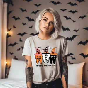 Dental Halloween Shirt, Halloween Boo Teeth Shirt, Dental Squad Halloween T-shirt, Dental Boo Halloween Shirts, Dental Office Halloween Shirts
