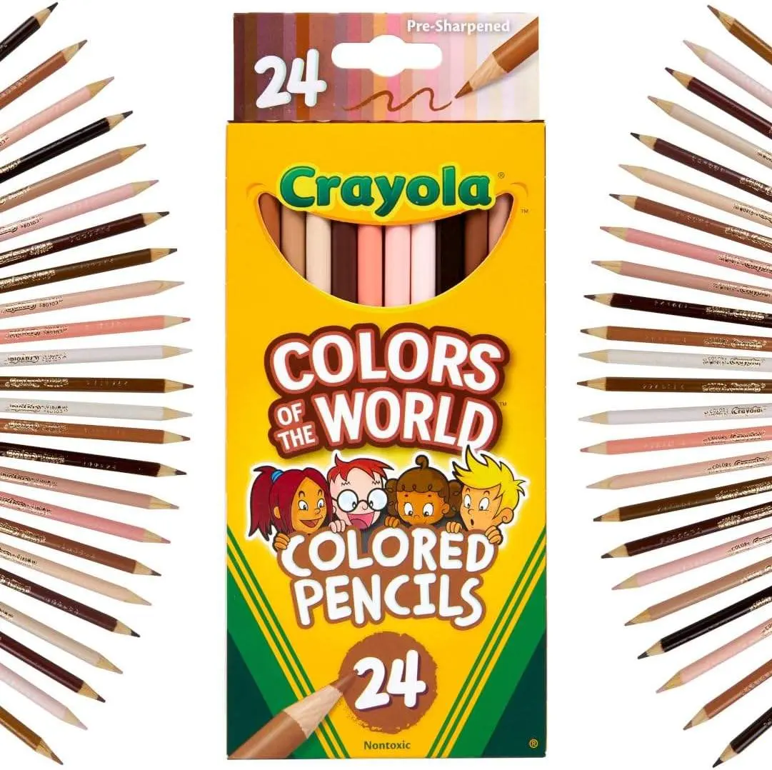Colors of the World Skin Tone Colored Pencils, 24 Count