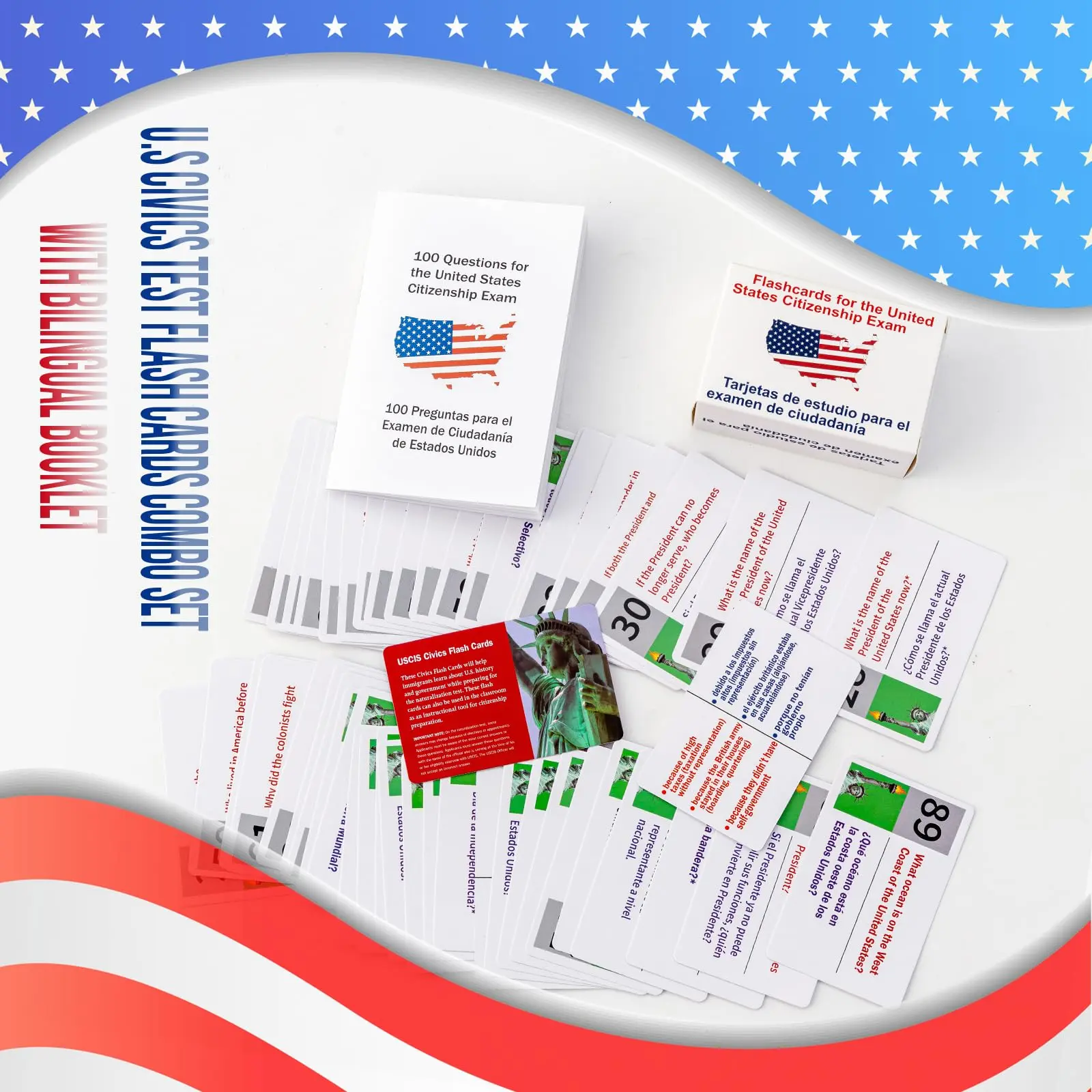 2026 US Citizenship Exam Cards-Portable Cards Prepare for the ...