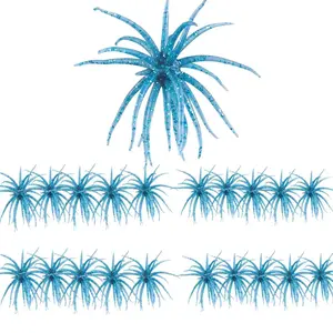 20PCS Floating Soft Plastic Fishing Lures, Realistic Sea Urchin Bait with Lifelike Details, Durable Freshwater Bass Lures