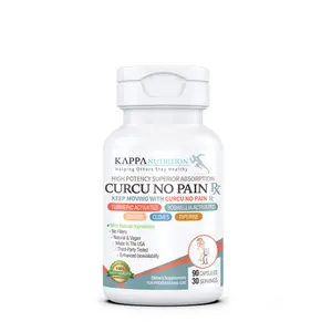 KAPPA NUTRITION Curcu No Pain Rx (90 Capsules) Supports Joints, Muscles. Supplement Healthcare