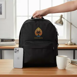 COCO RUTA SuperBreak One Backpacks - Durable, Lightweight Bookbag with 1 Main Compartment, Front Utility Pocket with Built-in Organizer - Premium Backpack, Black