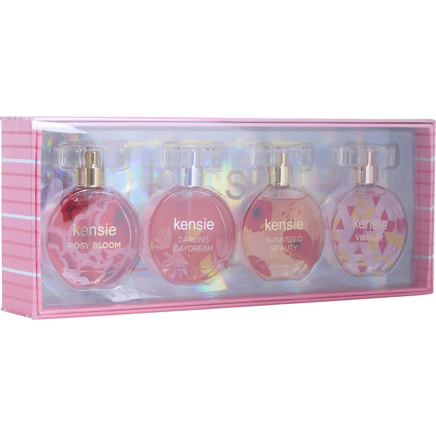 Kensie Variety Set-4 Pc Women's Coffret With Vibrant & Darling Daydream & Sunkissed Beauty & Rosy Bloom And All Are Eau De Parfum Spray 0.68 Oz For Women