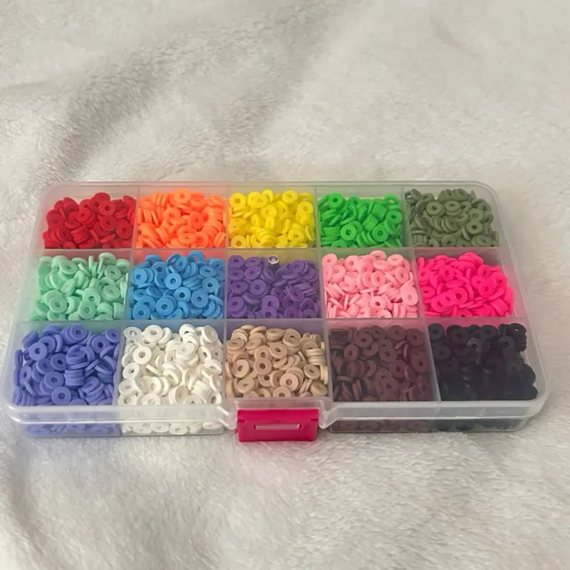 15-Section Clay Bead Craft Kit