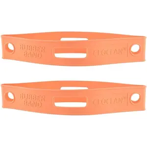 2 Pack Firefighter Helmet Straps, Thickened Rubber Firefighter Helmet Band to Hold Flashlight and Firefighting Accessories, Durable and Elastic to Fit for Most Fire Helmets or Hard Hats