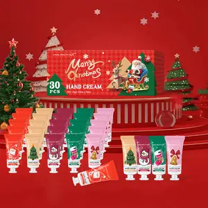 Miss FactorX 30-Piece Christmas Hand Cream Set - Deeply Nourishing & Moisturizing for Smooth Hands - Delicate Light Beige Texture - Perfect Gift for Mother's Day Easter & Christmas - Daily Gentle Moisturizer Nails Moisture Hydrate Hydrating