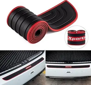 Car Rear Bumper Protector, 41inch x3.5inch Car/SUV Universal Rubber Anti-Scratch Trunk Exterior Accessories