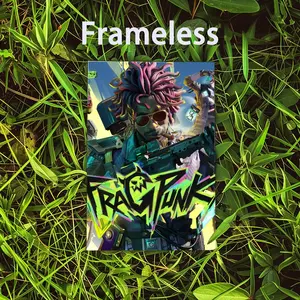 Game F-FragPunk Poster Modern art 2D poster, suitable for bedroom living room decor. Vibrant colors, clear images ideal for home office decor Canvas Material