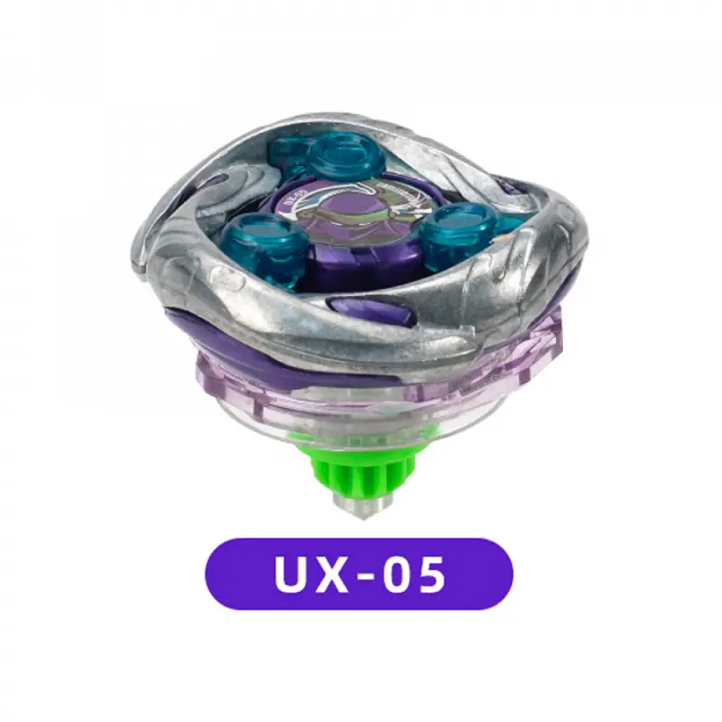 BEY X UX Series UX-05 Abyssal Octopus Shark Endurance Gyro, Metal Spinning Tops, Durable Tentacle-Shaped Blades, Silver-Purple-Blue Color Scheme Abyssal Octopus/Kraken Theme Design, Anime Design 4.8 cm (1.88 in) Children's Gift Collectible Toy