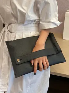 High-Quality Cross-Border Simple Lightweight Fashion Envelope Handbag, Elegant Clutch, Versatile Crocodile Pattern Women's Leather Clutch Bag for All Seasons