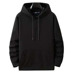 Winter Fleece Lined Pullover Hoodie Plus Size Loose Fit Men's Super Soft Comfortable Winter