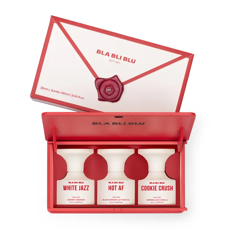Women's Bla Bli Blu Perfume Gift Set - 3x30ml Long-Lasting Fruity Floral Perfume, Superior to EDP, EDT & EDC