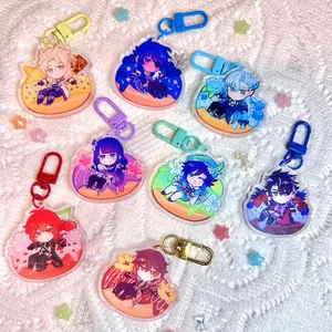 8 Ops (NOT COMBO 8) Genshin Donut Acrylic Keychains