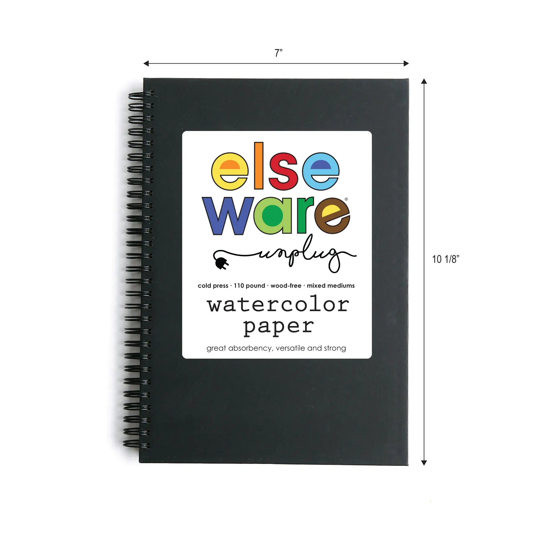 Watercolor Paper Pad (Large) – 7" x 10" – 110 lb Cotton Rag
