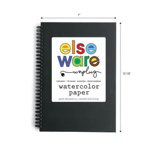 Watercolor Paper Pad (Large) – 7" x 10" – 110 lb Cotton Rag