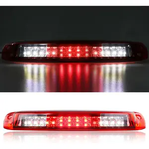 Suitable for 1999-2006 Chevrolet Silverado/GMC Sierra Third Brake Light LED Cargo Light High Mount Light Chrome Housing Red Lens