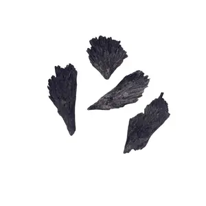 4 black kyanite crystal fan
