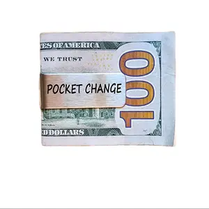 Pocket Change Money Clip - Simple Design for Everyday Use Stainless Steel Money Clip with Elegant Engraving Perfect for Managing "Pocket Change"