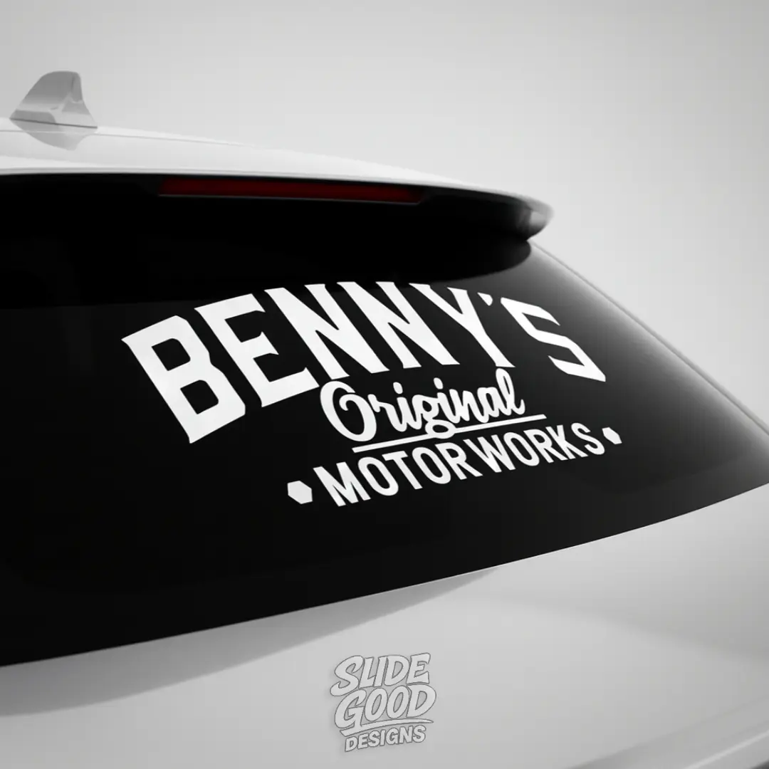 Benny's Original Motorworks - Vehicle Vinyl Sticker Decal - High