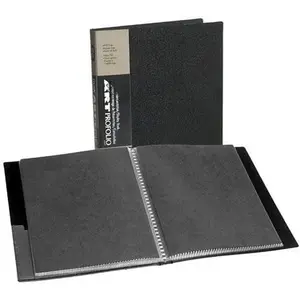 Art ProFolio 9x12 Black Art Portfolio Binder with Plastic Sleeves and 48 Pages - Portfolio Folder for Artwork with Clear Sheet Protectors - Presentation Book for Art Display and Storage