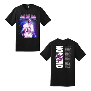 Omarion Millennium Tour Graphic T-Shirt – Vintage R&B Singer Concert Shirt Double Sided Tee for 2000s R&B Fans, Millennium Tour Music Event Outfit
